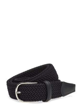 Anderson's Elastic Woven Belt Black - 3,5 - Navy - 90