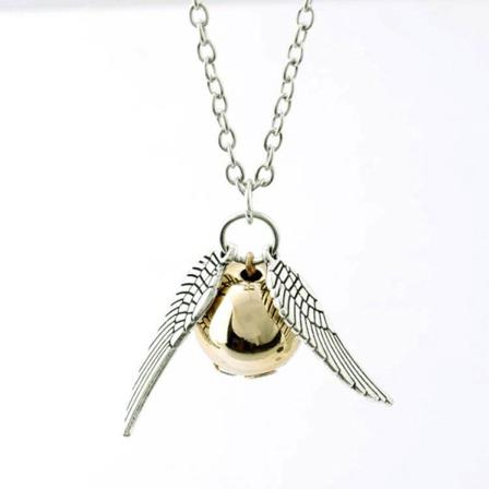 Harry Potter Halsband Golden Snitch Gyllene Kvicken Silver