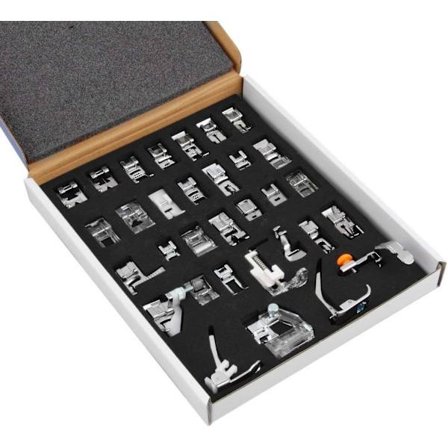 Profesjonell husholdningssymaskin syfot trykkfot 32 stk trykkfot