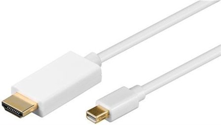 Goobay Mini DisplayPort til HDMI 1 meter kabel