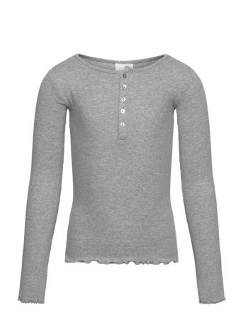 T-Shirt Long-Sleeve Tops T-shirts Long-sleeved T-shirts Grey Sofie Schnoor Young