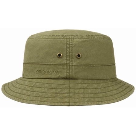 Stetson Bucket Delave Organic Cotton Men hats Green 61/XL