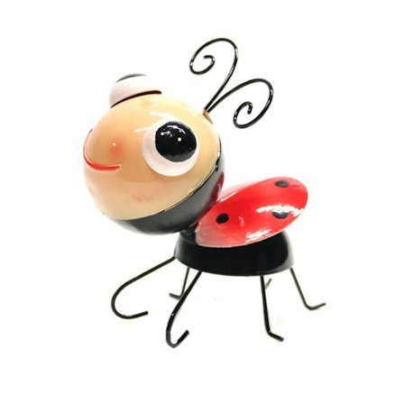 1 metall marihøne statue park plen dekorasjon