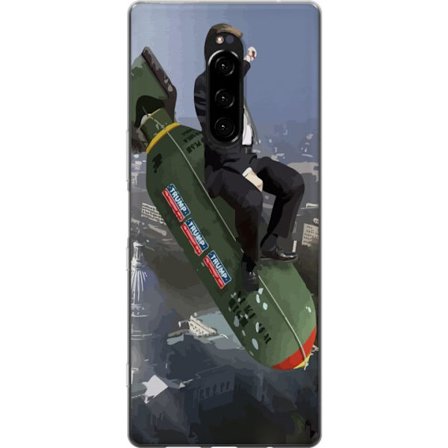 Yhteensopiva Puhelinkuori Sony Xperia 1 Trump på bomb