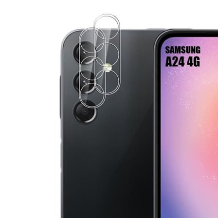 2 Bakkamera härdat glas för Samsung Galaxy A24