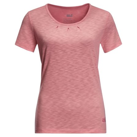 Jack Wolfskin Women's Travel Drape Tee Women short-sleeved sweaters Pink XS