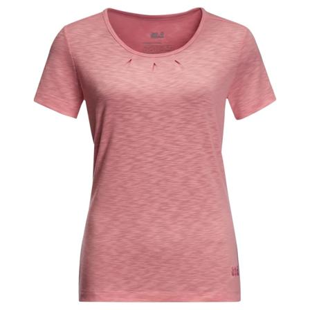 Jack Wolfskin Women's Travel Drape Tee Women short-sleeved sweaters Pink S