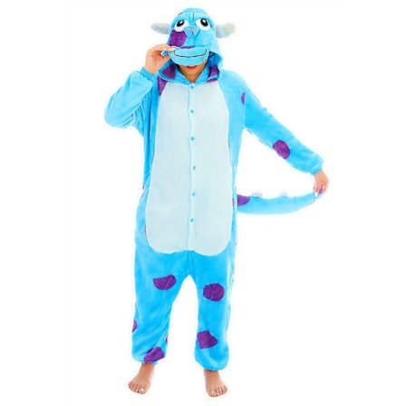 Unisex Onesie Fancy Dress Kostym Hoodie med Cartoonfigurer_c