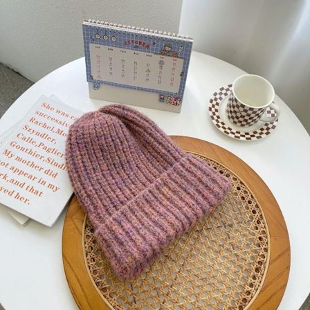 Strikkede luer Dame Warm Lue ROSA