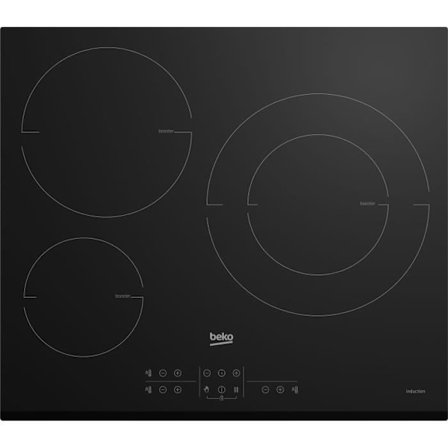 BEKO induktionshäll - 3 brännare - 58x51 cm - HII63200MTB
