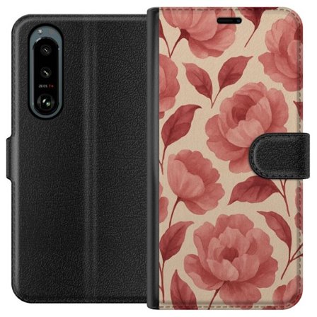 Kompatibelt Plånboksfodral till Sony Sony Xperia 5 III Rose Bloom