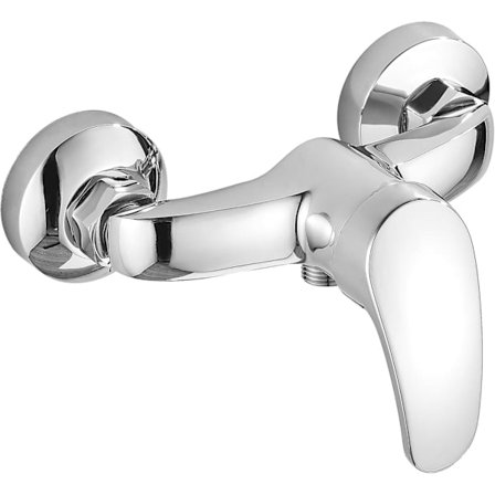 Varm och kall duschblandare, 1/2 tums mässingsduschblandare, badrumsdusch badkarsblandare, krompläterad