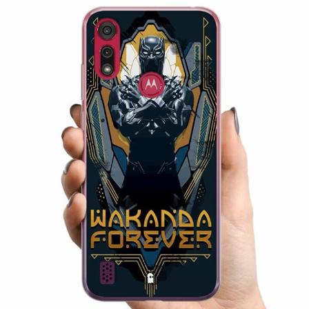 Motorola Moto E6s (2020) Tpu Mobilskal Black Panther: Wakanda
