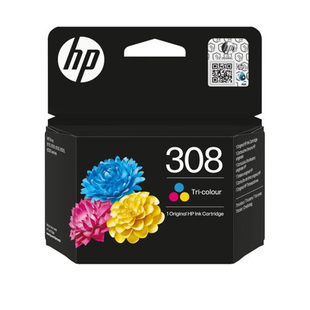 HP HP/Ink 308 Tri-color Original Ink Cart