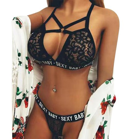 Damunderkläder Set Sexig BH och Trosa Underkläder Set - spot sales