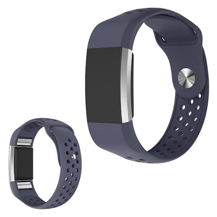 silikone rem til Fitbit Charge 2 - Blå