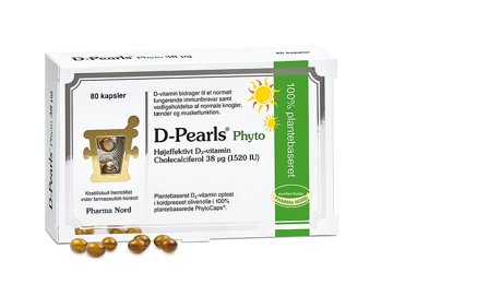 Pharma Nord D-Pearls Phyto 38 μg 80 kaps., Helse & Madvarer, Vitaminer, D-vitamin