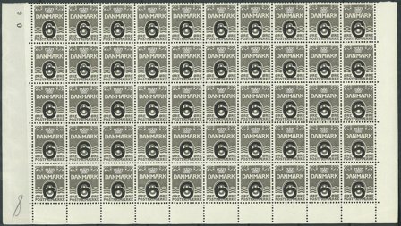 Danmark - AFA 262a postfrisk i halvark