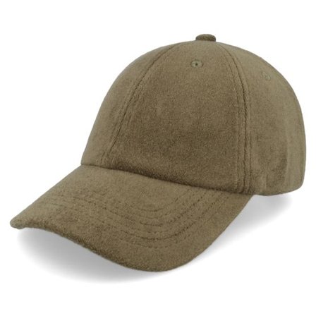 Equip - Grön unconstructed Keps - Terry Olive Green Dad Cap @ Hatstore