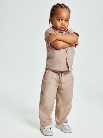 Polarn O. Pyret - trousers with pockets - 116 - Childrenswear - beige