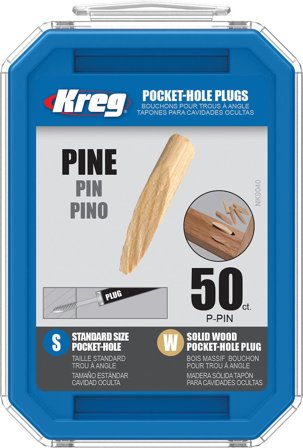 Kreg P-PIN Träplugg 50-pack, furu, Infästning