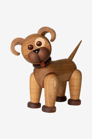Spring Copenhagen - Tredekorasjon Happy Hund 38 cm - Natur - Pynteting - Fra Homeroom