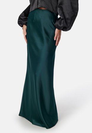 Bubbleroom Occasion Straight Satin Maxi Skirt Klær