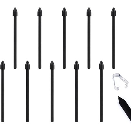 10 st S Pen-spetsar för Samsung Galaxy Tab S6 med installationsverktyg Kompatibel med Samsung Galaxy Tab S7 & S7 Plus S8 & S8 Plus (Svart) Svart