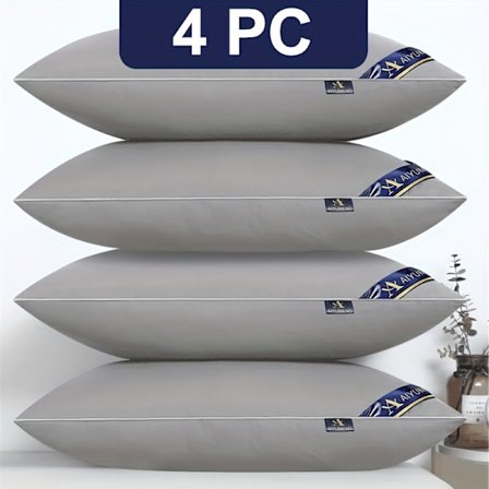 4 stk. Femstjerners hotell Stor pute Putekjerne Cervical Vertebrae Hjelp Søvn Spesiell pute 2 par Hjem Studenthybel Voksen pute Hvit G...