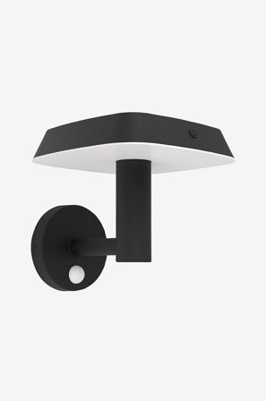 EGLO - Seinävalaisin ulkovalaistus Dreoli Solar Powered With Sensor - Musta - Aurinkokennovalaisimet - - Homeroom