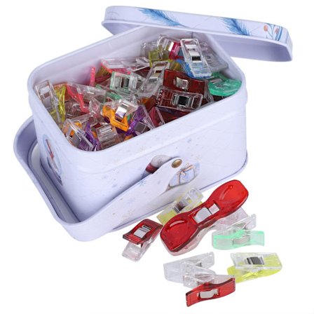 70 kpl Sekavärisiä Muovisia Kangaskäsityö Tilkkutyö Paikannusompelukiinnikkeitä