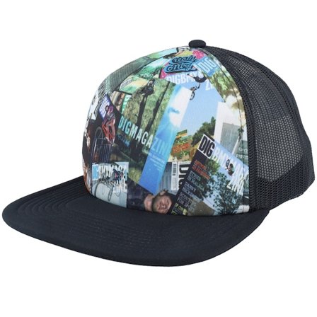 Etnies - Multi Trucker Cap - Dig Black/Blue Trucker @ Hatstore