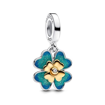 Pandora - Fyrklöver - Sterling Silver, 14k Guldpläterad