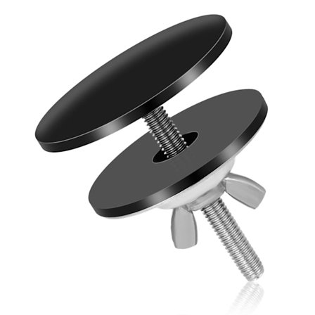 Rostfri diskbänksblandare hålplugg matt svart blandare håltäckning