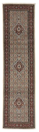 Persialainen Moud Matot Matto 78X290 Käytävämatto Ruskea/Musta (Villa, Persia/Iran)