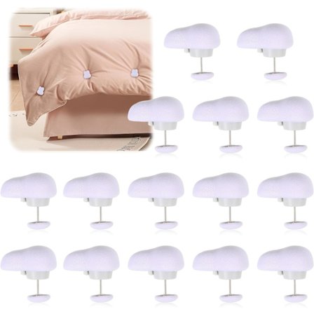 16 st Duvetklämmor, Täcke Grippers, Kläder Gardiner Duvet Täcken Förhindrar Trassel och Överflöden Hushåll Halksäker