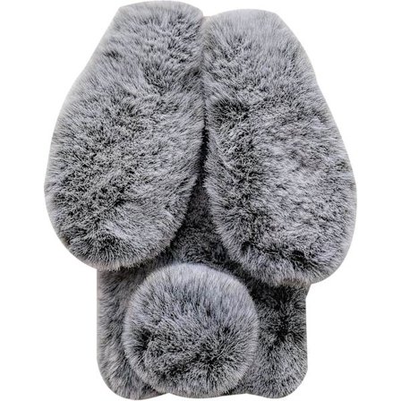 2025 Seneste Model Omio til iPhone 11 Kanin Kunstpels Etui, Blødt Håndlavet Fluffy Pelsagtigt Sødt Kanin Plys Kanin Varmt Stort Øre Bling Krystal Rh