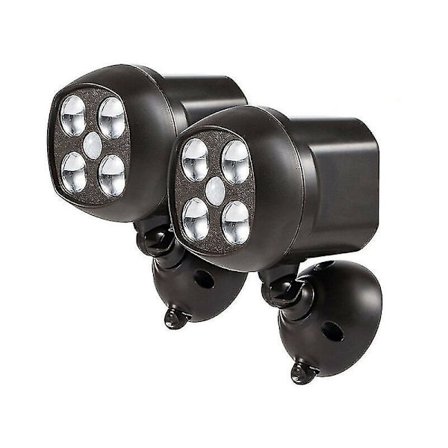 Utendørs Lampe Med Bevegelsessensor Vanntett, Led Flomlys Med Trådløs Sensor