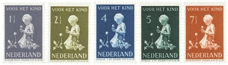 Holland 1940 - NVPH 374-378 - Ubrugt