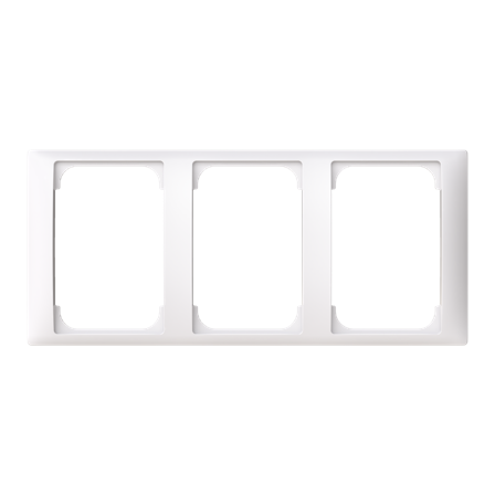 ABB Saga 1723F100-916 Täckram 3-fack, 100 mm, Strömbrytare & vägguttag
