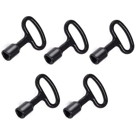 5 stk Metal Trekantnøgle, Trekantnøgle, Målerboksnøgle, Gasmålernøgle