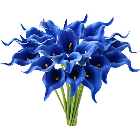 20 kpl sinisiä tekokallakukkia, silkkikukkia, 13,4 tuumaa, kotiin, keittiöön ja häihin