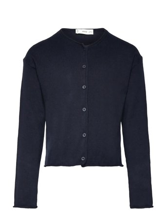 Long Sleeves Knit Cardigan Black Mango