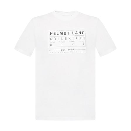 Helmut Lang Patch Tshirt Kollektion Hvid, Herre T-shirts