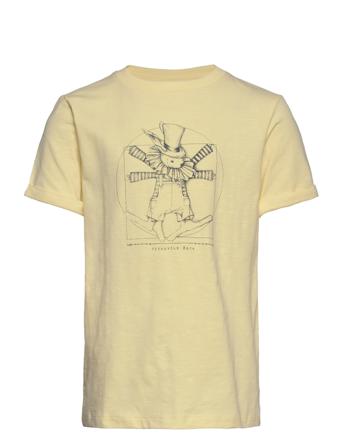 T-Shirt Ss Slub T-shirt Gul En Fant