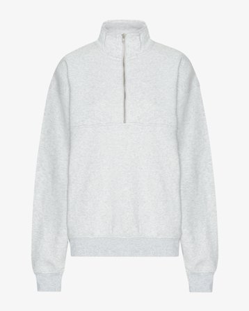Organic Quarter Zip - Snow Melange M
