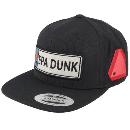 Iconic - Zwart snapback Cap - Epa Dunk Registreringsskylt Black Snapback @ Hatstore