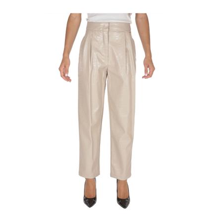 Emporio Armani, Wide Trousers Beige, Dames, Maat:XL