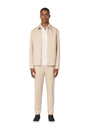 Ciszere Evander Suit Zip Overshirt Skjortor Herr Beige L