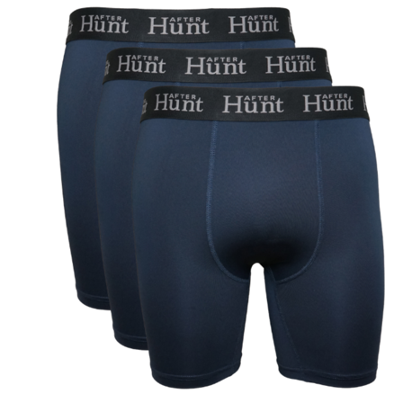 After Hunt Mens Boxer Underwear Long 2-pack Dark Blue
